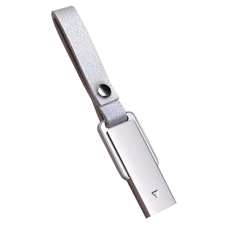 USB Flash Drive 64GB Silver Metal Casing - Waterproof Portable USB Drive for Multi Device Data Storage - Image 1