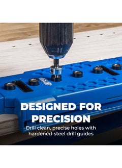 Kreg Kreg KMA3225 Shelf-Pin Jig 1/4" (6 mm) - Shelf Pin Drilling Jig - Create Perfect Holes for Wobble-Free Shelves - Drill Guide for Straight Holes  - Image 2