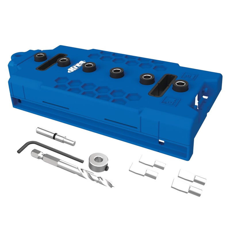 Kreg KMA3225 Shelf-Pin Jig 1/4" (6 mm) - Shelf Pin Drilling Jig - Create Perfect Holes for Wobble-Free Shelves - Drill Guide for Straight Holes - Image 1