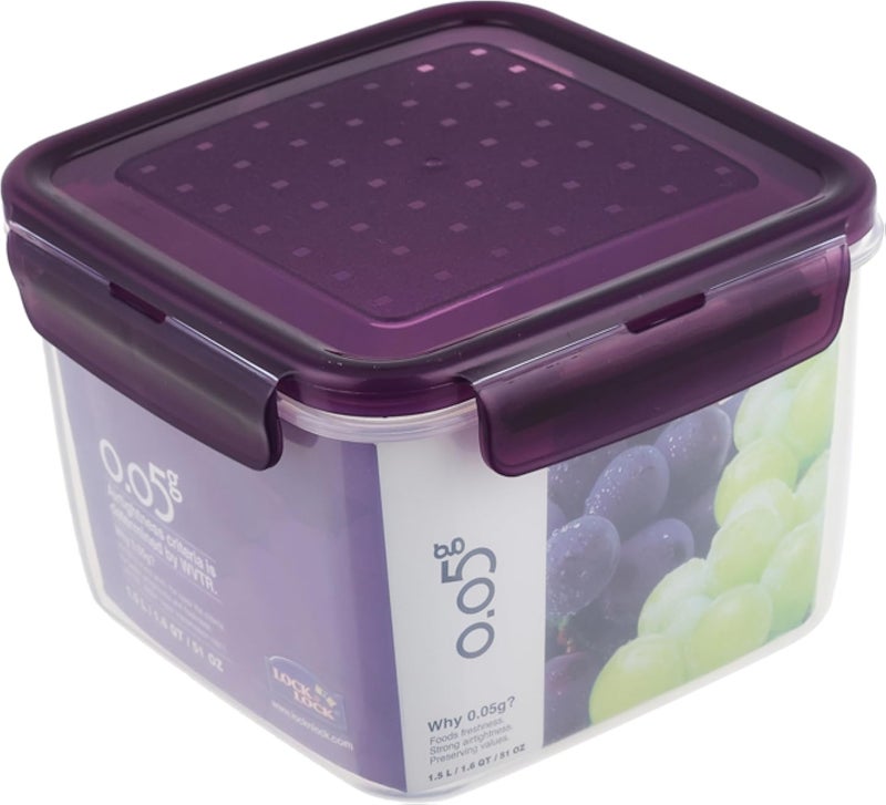 لوك آند لوك، عبوة مربعة 0.05 غرام، لون بنفسجي، 1.6 لتر، ZZF211V