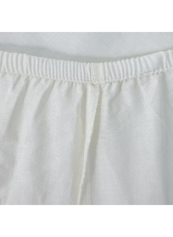 DANUBE HOME Bliss 2 - Piece 144 Tc Cotton Twin Fitted Sheet Set 120 X 200 + 25 Cm 50 X 75 Cm Off White | 100% Cotton - 144 Thread Count Bedding Set For Bedroom