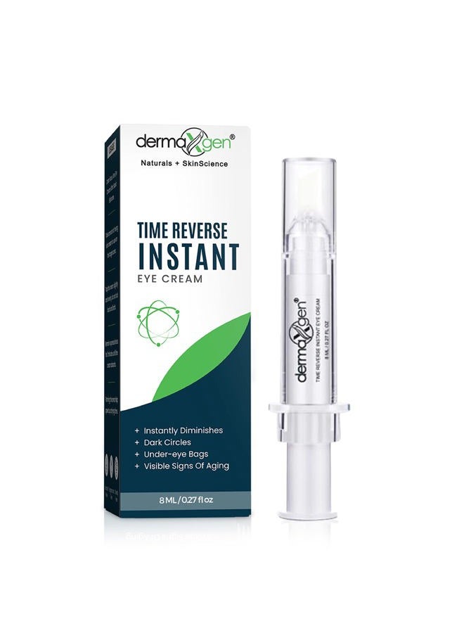 dermaxgen Puffy Eye Treatment Time Reverse Instant Anti-aging Eye Cream New Advanced Formula - Visibly Reduce Under-eye Bags, Wrinkles, Dark Circles, Fine Lines & Crow's Feet Instantly - 8ml - Image 1