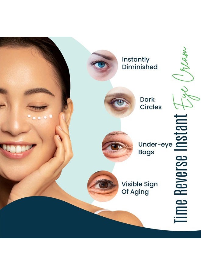 dermaxgen Puffy Eye Treatment Time Reverse Instant Anti-aging Eye Cream New Advanced Formula - Visibly Reduce Under-eye Bags, Wrinkles, Dark Circles, Fine Lines & Crow's Feet Instantly - 8ml - Image 3