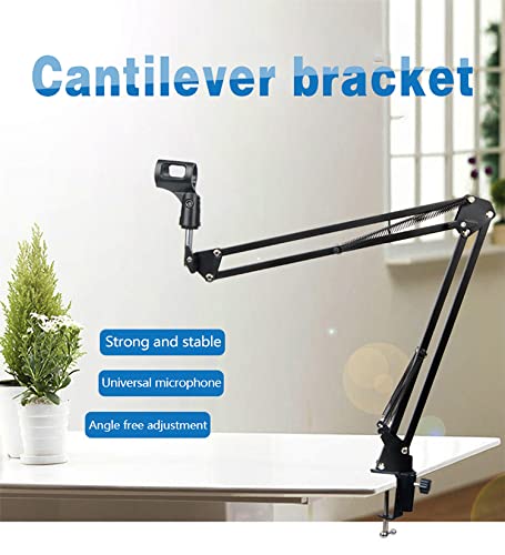 TECHBLAZE Professional Recording Microphone Stand with Pop Filter Best Bm800 Mic Stand For Condenser Mic Boom Suspension Scissor Arm Gaming Mic Stand with Pop Filter Studio Microphone Stand - Image 2