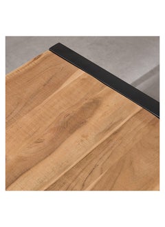 Home Box طاولة قهوة خشبية متينة ذات سطح ريفي 60 × 45 × 110 سم  - Image 5