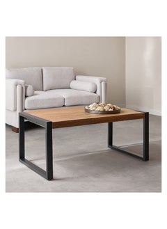 Home Box طاولة قهوة خشبية متينة ذات سطح ريفي 60 × 45 × 110 سم  - Image 2