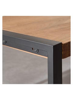 Home Box طاولة قهوة خشبية متينة ذات سطح ريفي 60 × 45 × 110 سم  - Image 4