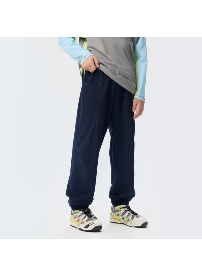 Ebaer Kids Boys Knit Pants Spring Autumn Jogger Pants Children's Sports Casual Pants Girls Sweatpants Midnight Blue 130 - Image 2