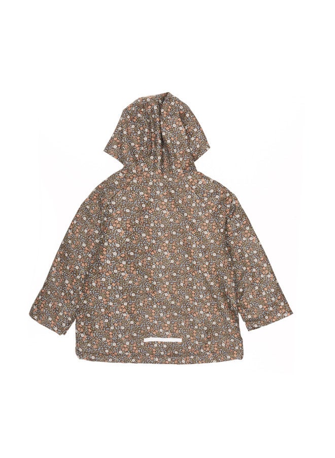 Zara kids' Vintage Floral Raglan Sleeve Hooded Jacket - Image 3
