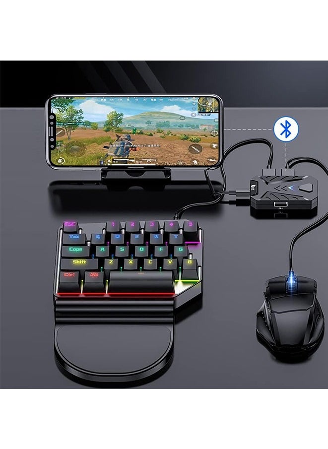 Generic Portable Mobile Gaming Keyboard Mouse Converter Adapter MIX PRO, Mouse and Keyboard Adapter, with BT 4.0, USB2.0 High Output, Pack with Phone Stand, for Android/iOS  - Image 3