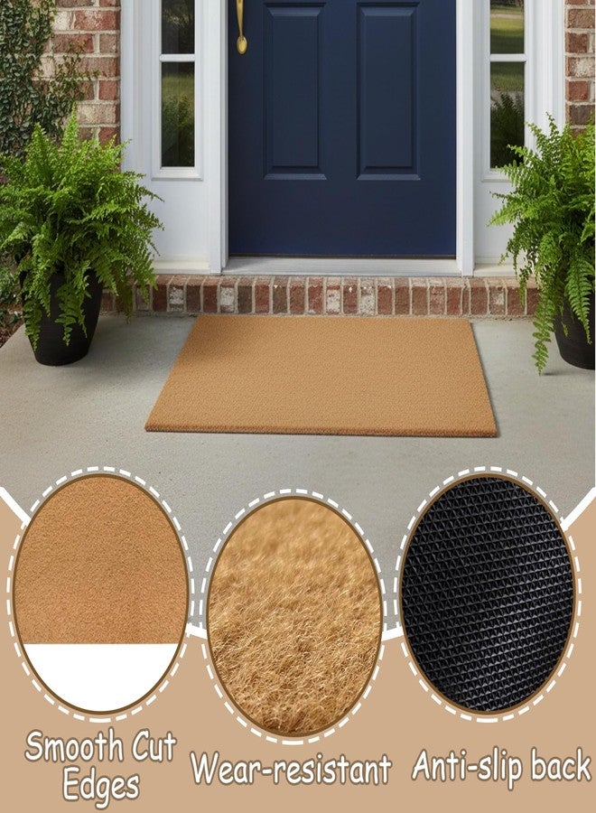 BMMN 3pack Coir Doormat, Artificial Blank Door Mats, Plain Door Mat for Painting, Welcome Doormat, Heavy Duty, Weather Resistant, for Indoor/Outdoor Use, Front Porch, Non Slip Rubber Backing 30x17'' - Image 3