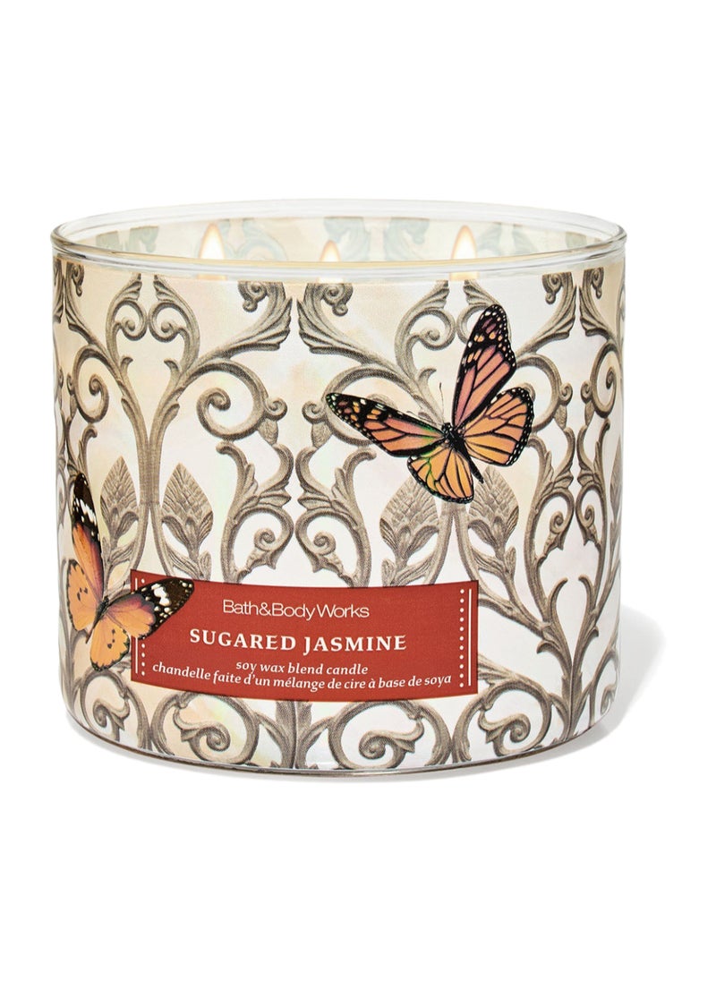 Bath & Body Works Sugared Jasmine 3-Wick Candle 