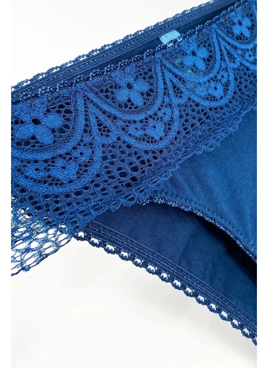 بيير كاردان 2236 Women's Lace 3-Piece Wipe Panties-Colored