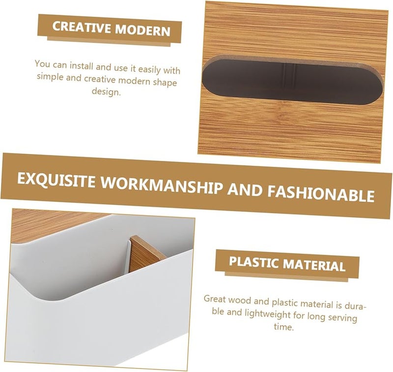 Valiclud غطاء صندوق المناديل الياباني حامل مناديل أنيق للمكتب صندوق تخزين بسيط - Image 5