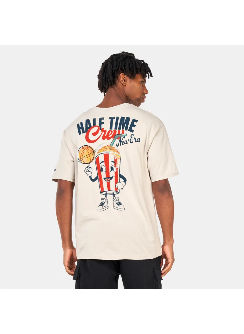 NEW ERA Men's Food Graphic Stone Oversized T-Shirt