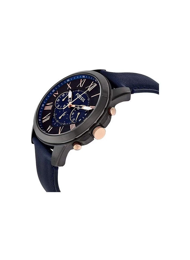 FOSSIL GROUP Men's Grant Water Resistant Analog Watch FS5061 - 43 mm - Blue - Image 4