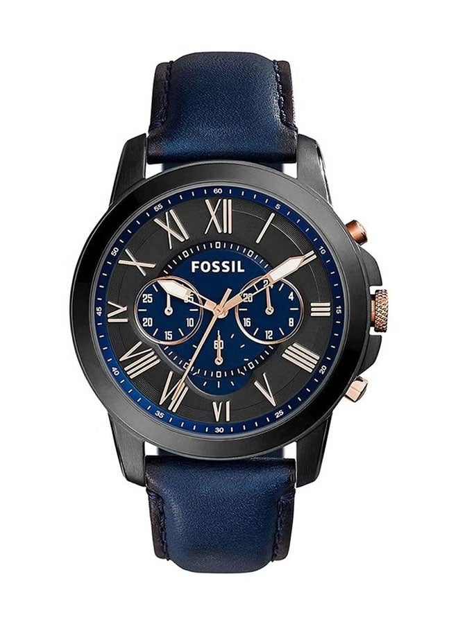 FOSSIL GROUP Men's Grant Water Resistant Analog Watch FS5061 - 43 mm - Blue - Image 1