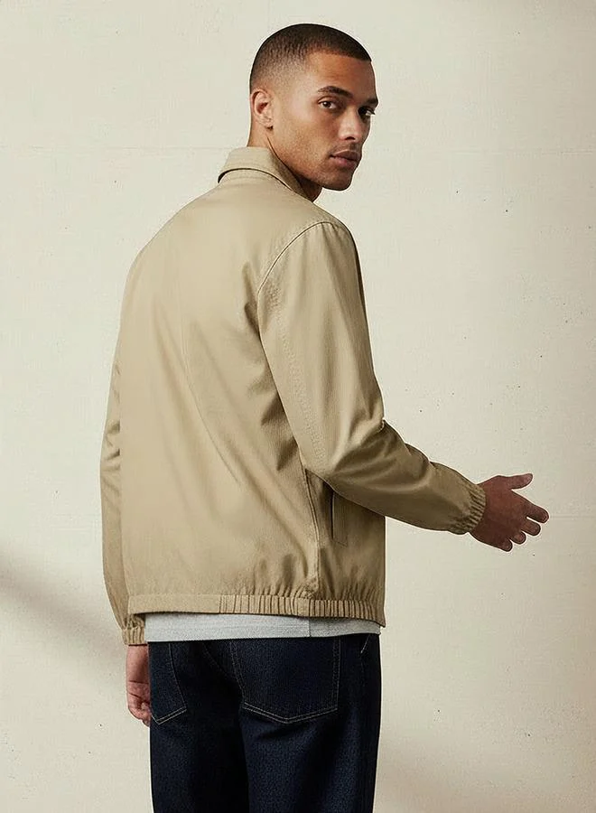 Splash FAV BEIGE Men Regular Fit Zip Through Jacket for Men | Best Price UAE