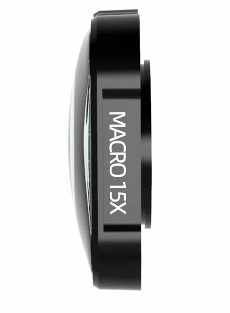 Excefore 15X Macro Lens, Multi-Layer Coating Camera Lens, Black Optical Glass Lens, Lens Accessories for GoPro Hero 9  - Image 3
