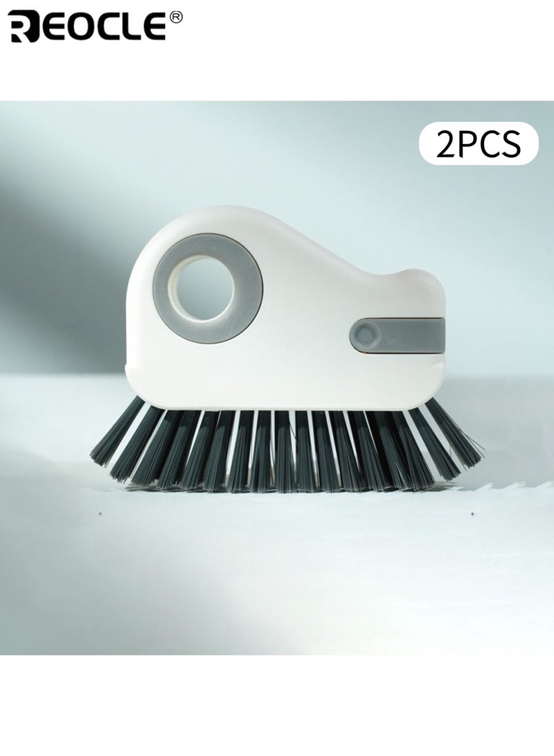 ريوكل فرشتان 2 في 1 لمسار النوافذ بتصميم قابل للفصل وتنظيف الأسطح المتعددة، وفرشاة تنظيف عتبات النوافذ بتصميم بلاستيكي لتنظيف زجاج الأبواب والنوافذ المنزلية.