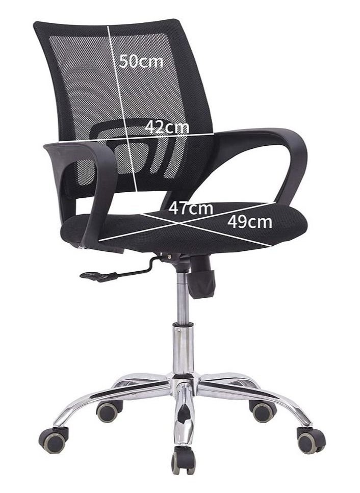 AGD Ergonomically Backrest Designed Swivel Movable and Height Adjustable Office Chair  - Image 3