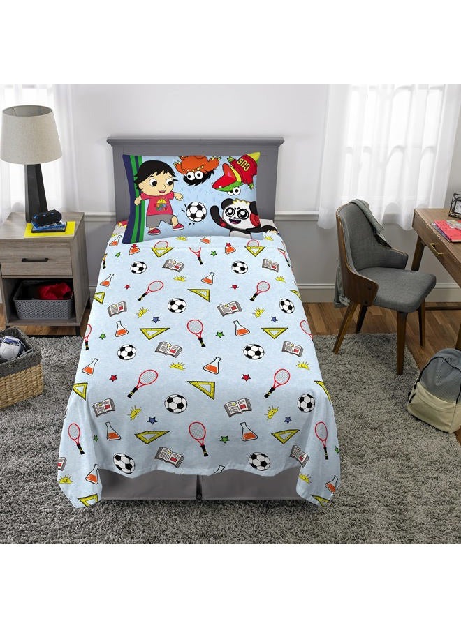 Franco Kids Bedding Super Soft Sheet Set, Twin, Ryan's World - Image 5