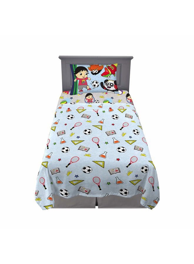 Franco Kids Bedding Super Soft Sheet Set, Twin, Ryan's World - Image 1