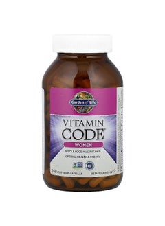 Garden of Life Garden of Life, Vitamin Code®, Whole Food Multivitamin, Women, 240 Vegetarian Capsules  - Image 3