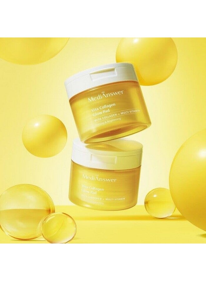 MediAnswer Vita Collagen Glow Pad 140Ml 80P Special Set (+10P) Firming/Brightening 79% Collagen 5% Niacinamide - Image 1