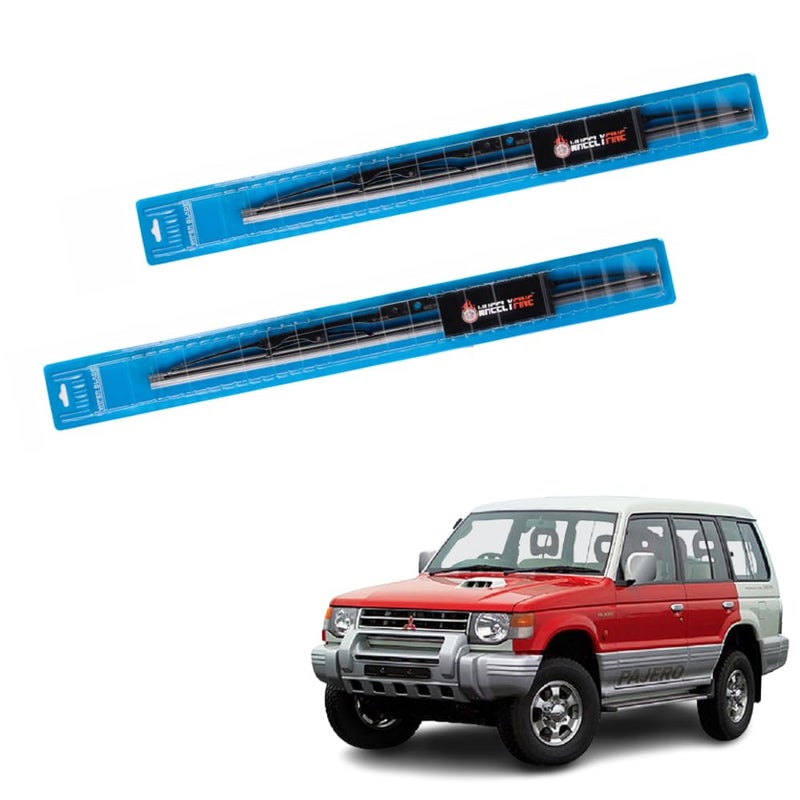Wheelyfine Car Wiper Blades | Metal Frame | Water Repellent Windshield Wipers | Blade Refills (Mitsbishi Pajero Sports(2011 Onwards) Dr 22"/Pa18") - Image 2