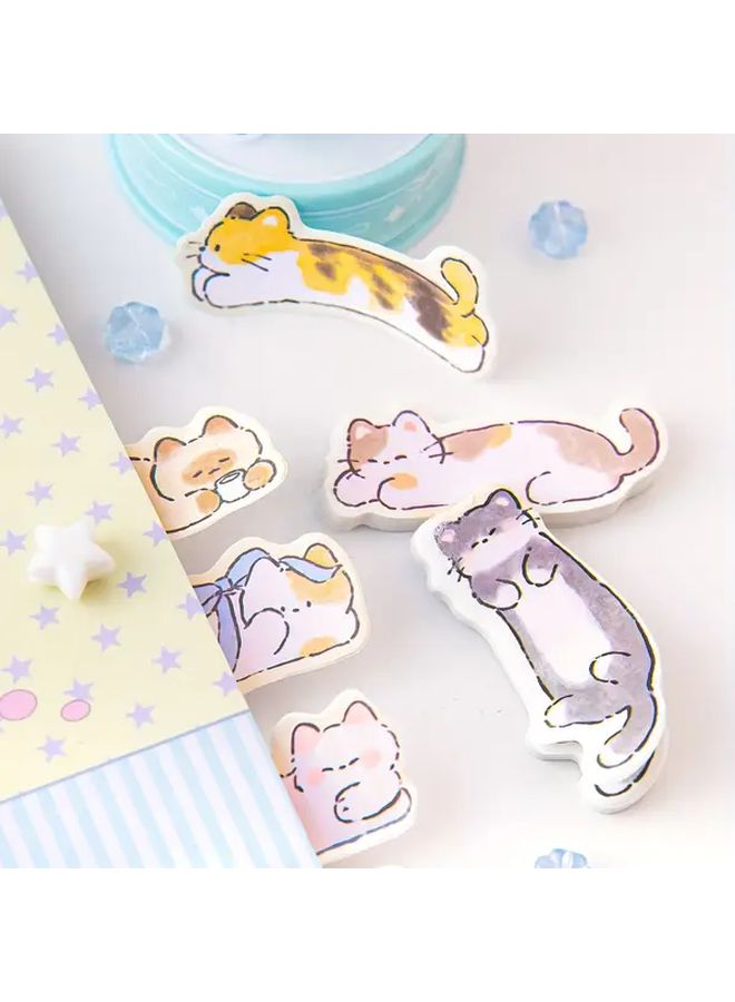 180 Pcs Play With Cat Index Tabs Adorable Pastel Sticky Notes for School Office Home - Image 5