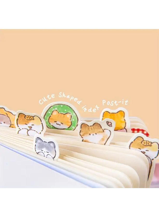 180 Pcs Play With Cat Index Tabs Adorable Pastel Sticky Notes for School Office Home - Image 4