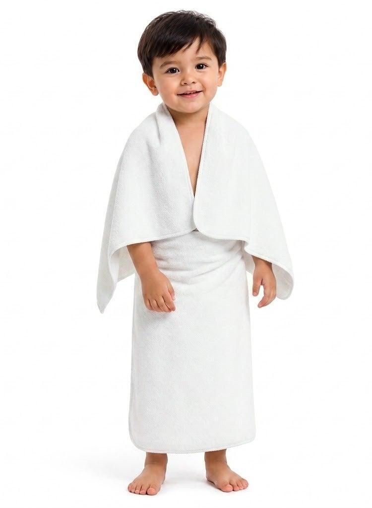 Microfiber Ihram Towel Set for Boys Under 4 – Stylish Minimalist Design, Umrah & Hajj Ritual Use, Compact 50x90cm Lightweight Quick-Dry Toweling - Image 1