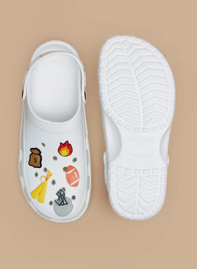 أكوا Boys Cars Applique Detail Clogs