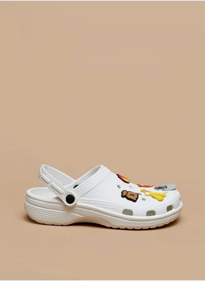 أكوا Boys Cars Applique Detail Clogs