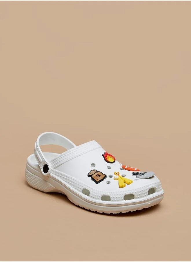 أكوا Boys Cars Applique Detail Clogs