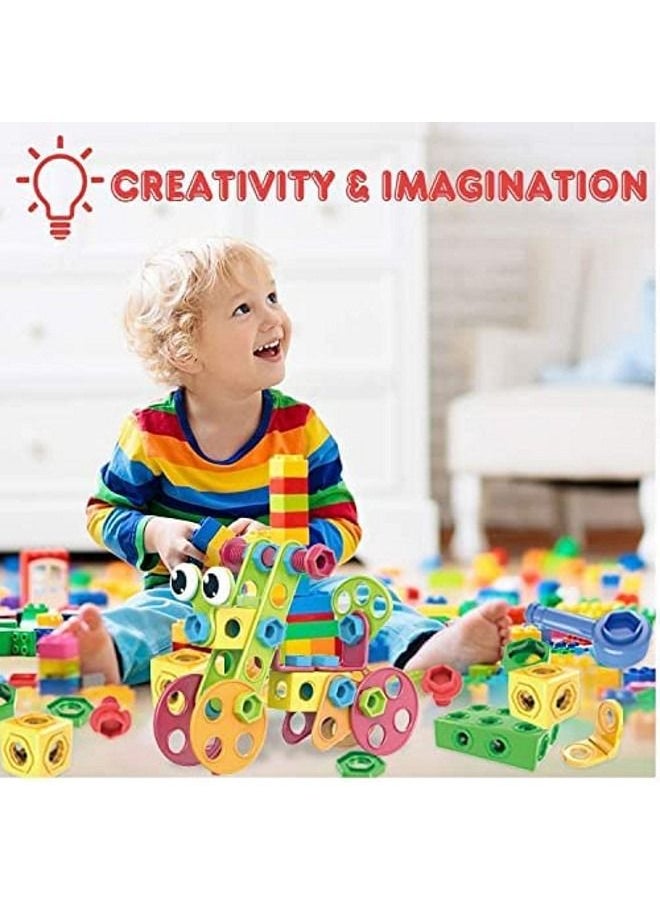 Cordova Geometry Building Block Set STEM Toys, Educational Toys for Boys and Girls Ages 3 4 5 6 7 8 9 10 Year Old Construction Building Blocks Toy Building Sets Kids Toys  - Image 3