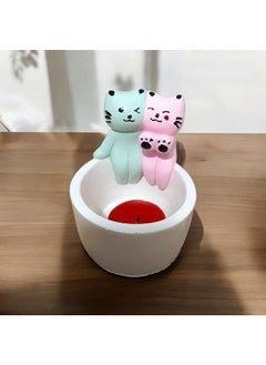 Taşdevri Life Tasdevri Life Decorative Fire Warming Dear Cat Tealight Candle Holder  - Image 1