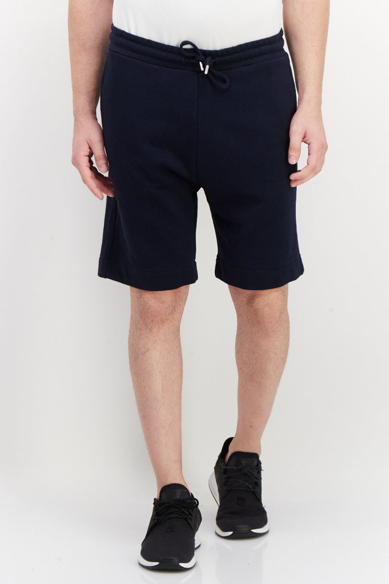 ESPRIT Men Textured Drawstring Shorts, Navy - Image 1