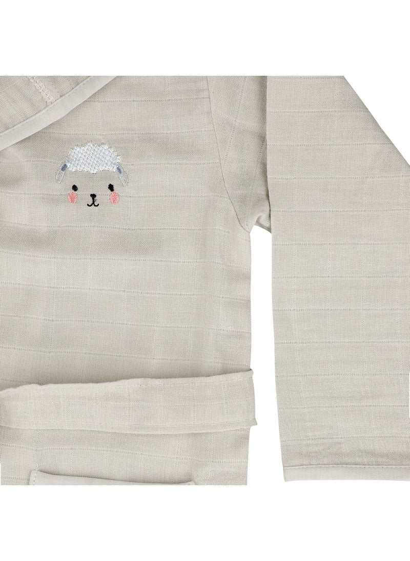 Miespiga Lamb Kids Muslin Bathrobe  - Image 3