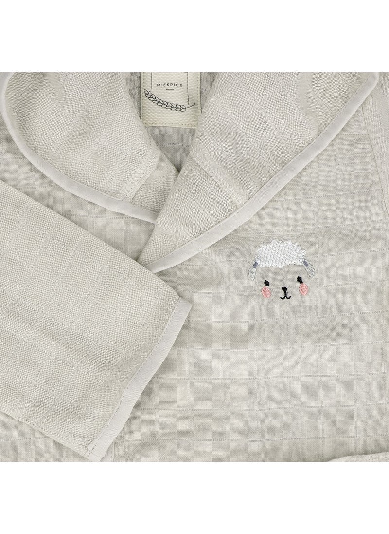 Miespiga Lamb Kids Muslin Bathrobe  - Image 2