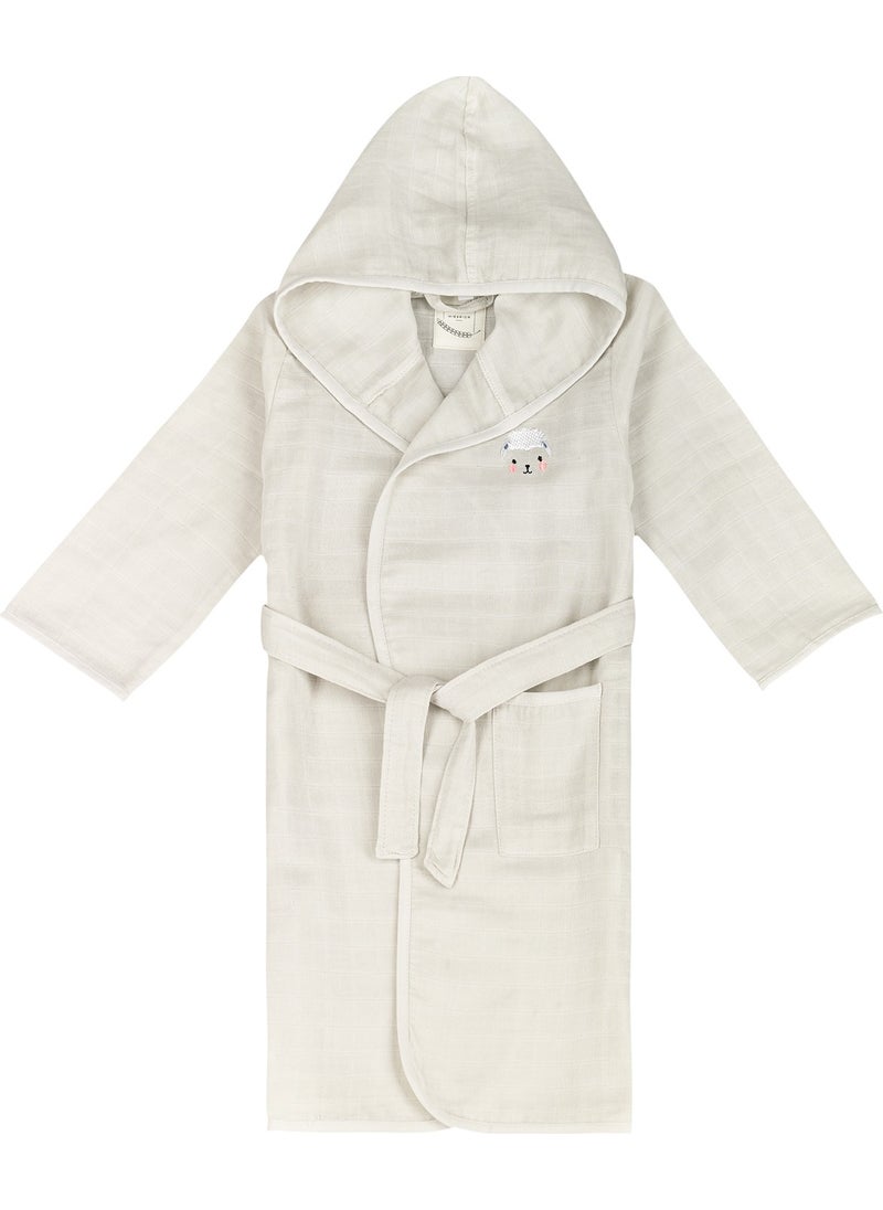 Miespiga Lamb Kids Muslin Bathrobe  - Image 1