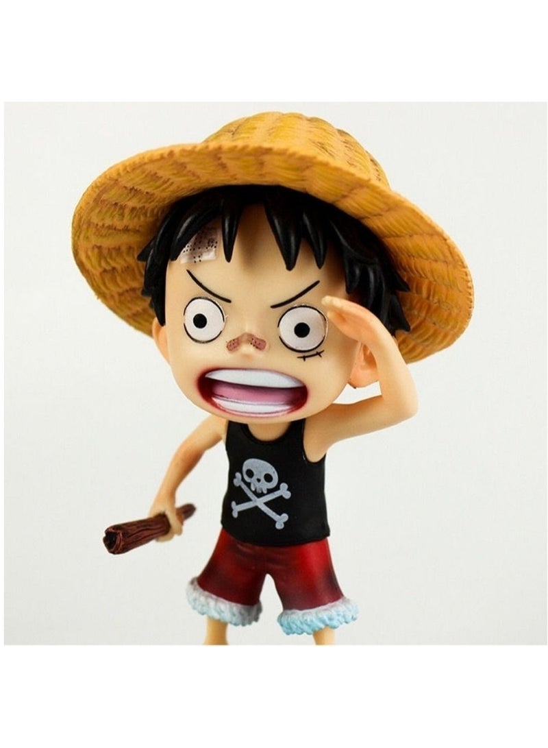 Sailing Anime Pirate GK Looking For Luffy Hand Model Childhood Straw Hat Looking For Luffy Character Model Ornaments 14.5Cm  - Image 3