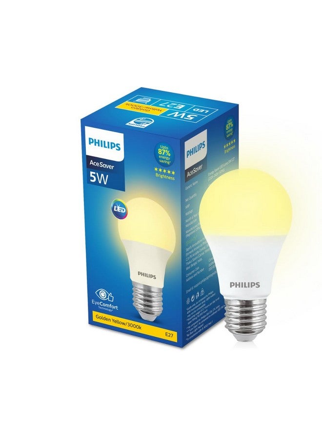 PHILIPS Acesaver 5w E27, Warm White, Pack of 1, LED