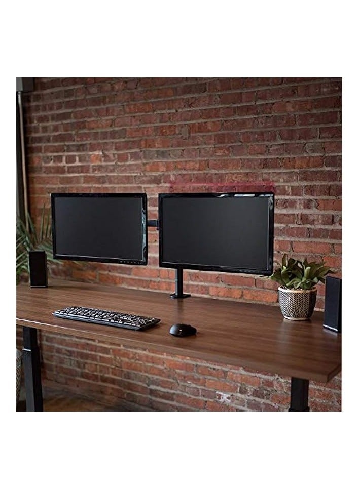 PROMASS Dual LCD Monitor Desk Mount Stand Heavy Duty Fully Adjustable fits 2 /Two Screens up to (13" to 27") - Image 5