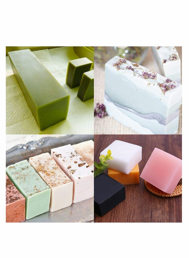 38oz Silicone Soap Molds with Scraper Large Rectangular Loaf Mold for Artisan Soap Making