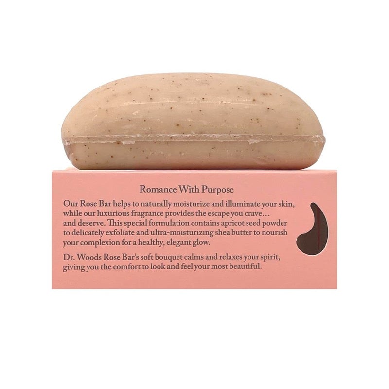 Dr. Woods English Rose Bar Soap with Organic Shea Butter - Pure Rose Scented Soap for Men and Women, Moisturizing and Exfoliating - 5.25 Oz (Pack of 3) - Image 4