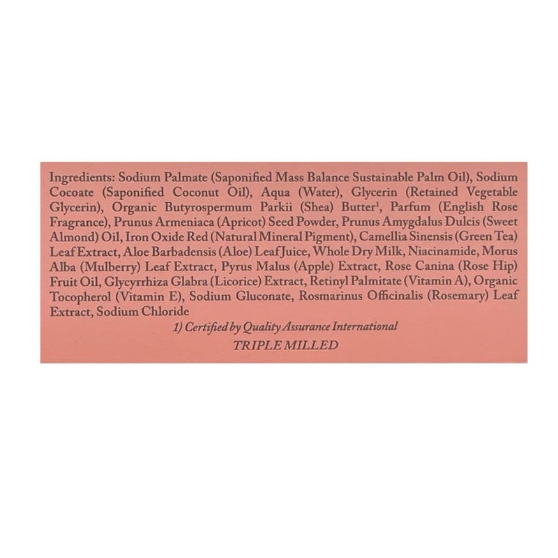 Dr. Woods English Rose Bar Soap with Organic Shea Butter - Pure Rose Scented Soap for Men and Women, Moisturizing and Exfoliating - 5.25 Oz (Pack of 3) - Image 3