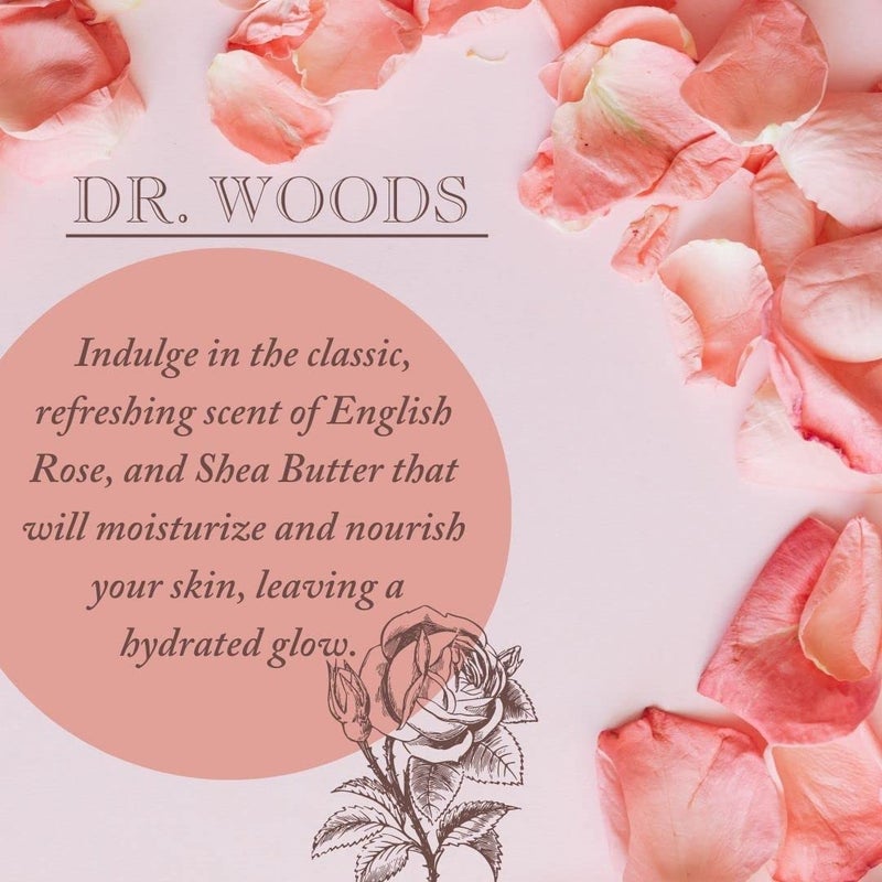 Dr. Woods English Rose Bar Soap with Organic Shea Butter - Pure Rose Scented Soap for Men and Women, Moisturizing and Exfoliating - 5.25 Oz (Pack of 3) - Image 5