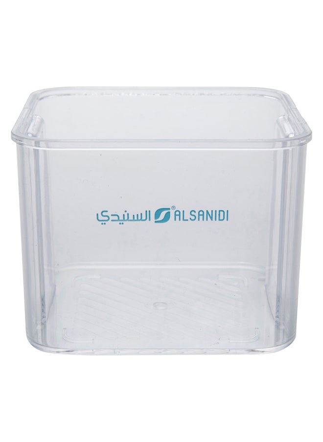Closed storage box, Transparent , Size 12* 10.3* 9.4 Cm